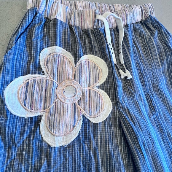 POL Woven Lightweight Pant Elastic Drawstring Waist Wide Leg Pants Pockets Med - Picture 11 of 13